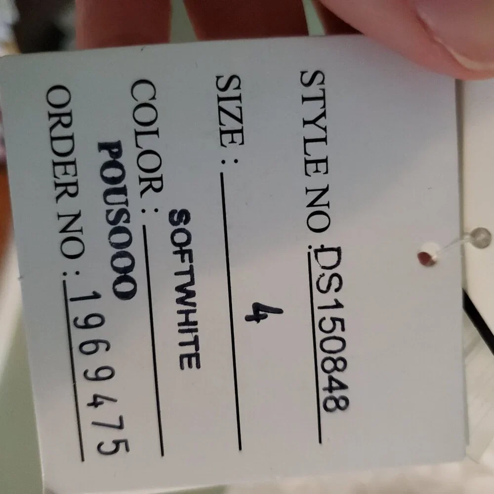 David's Bridal White Lace Top - Picture 7 of 7